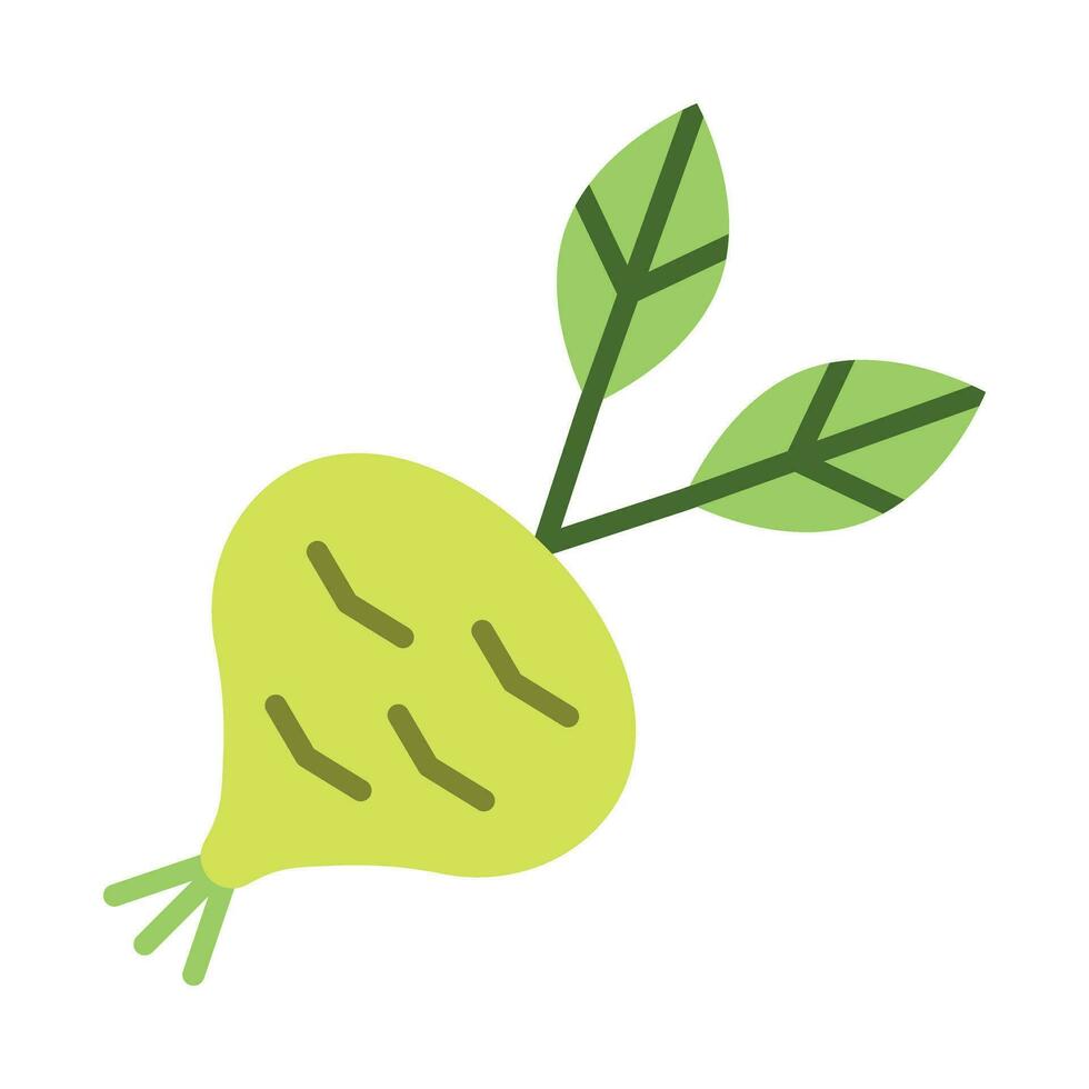 Kohlrabi Vector Flat Icon For Personal And Commercial Use.