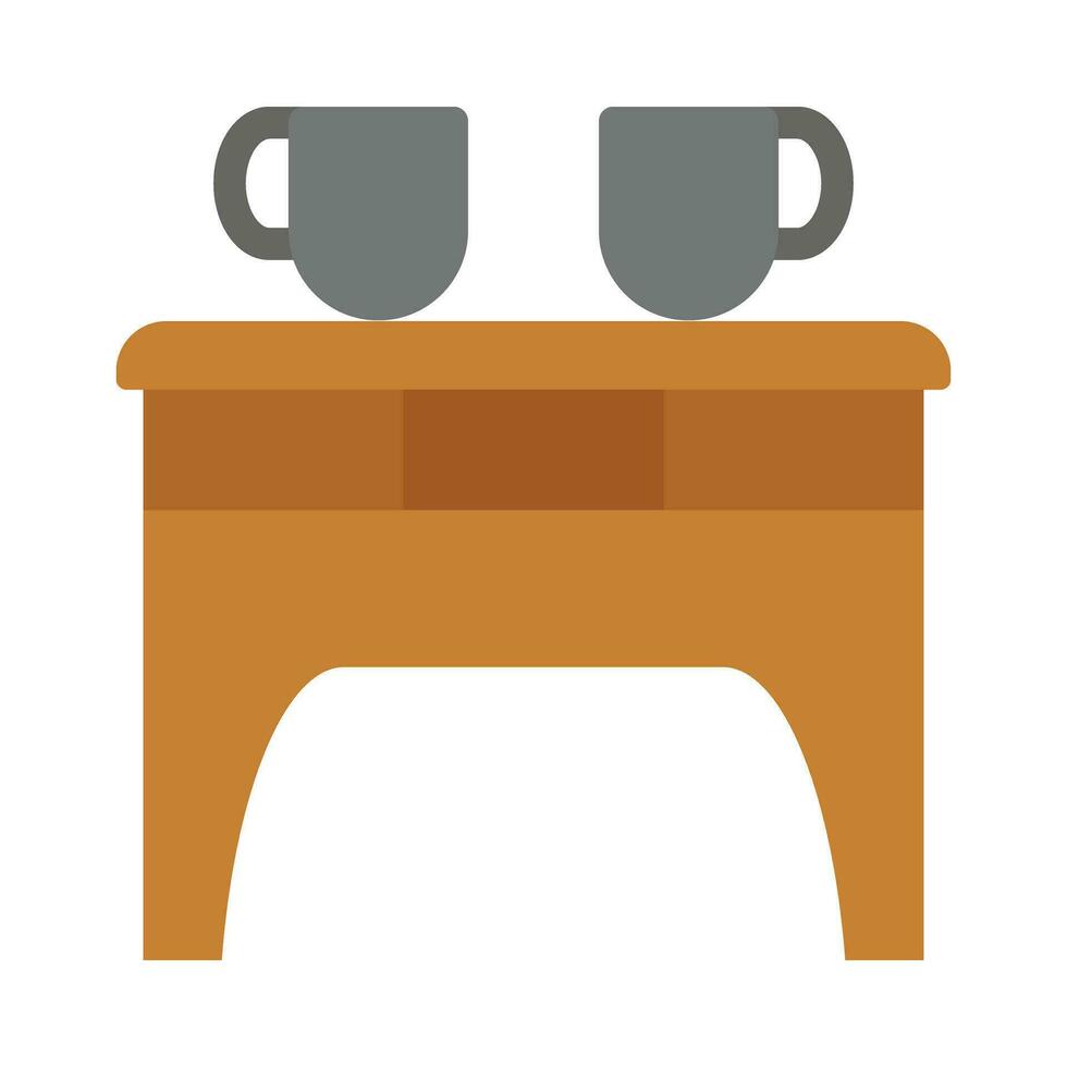 Coffee Table Vector Flat Icon For Personal And Commercial Use.