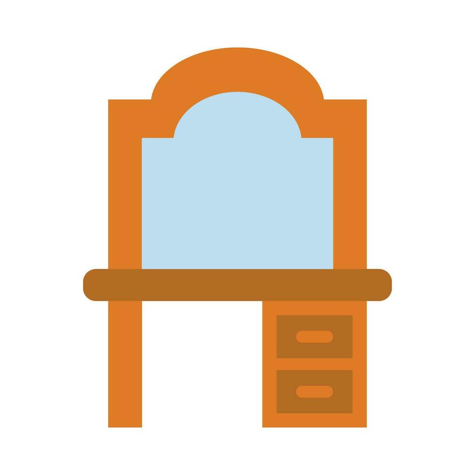 Dressing Table Vector Flat Icon For Personal And Commercial Use.