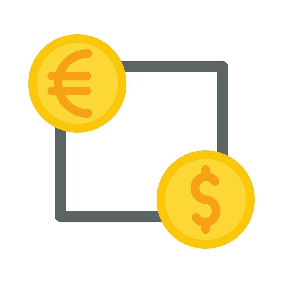 dinero intercambiar vector plano icono para personal y comercial usar.