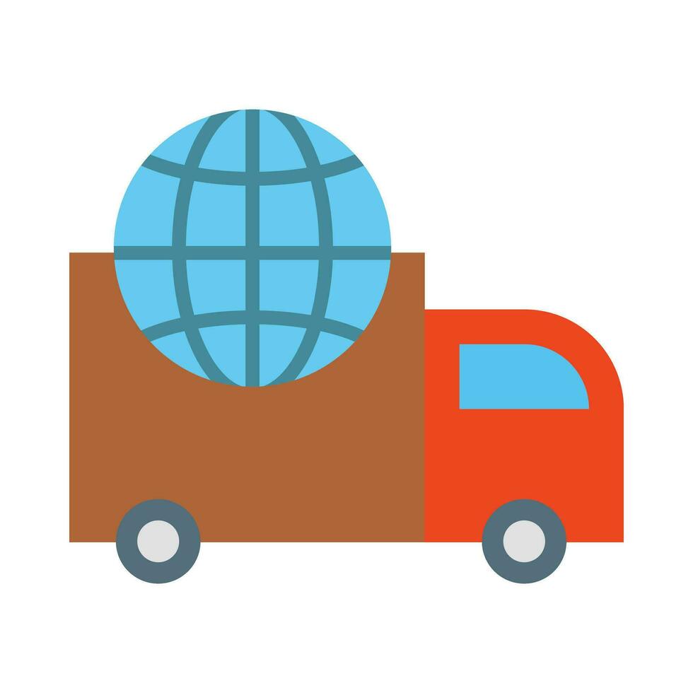 International Shipping Vector Flat Icon For Personal And Commercial Use.