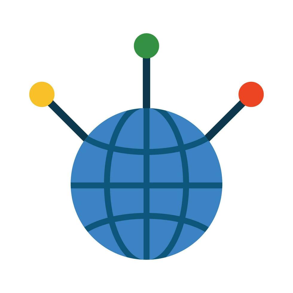 Globalization Vector Flat Icon For Personal And Commercial Use.