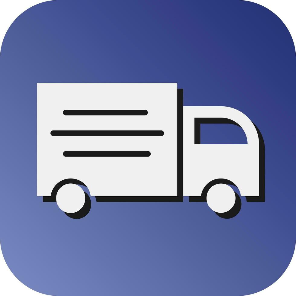 Delivery Truck Vector Glyph Gradient Background Icon For Personal And Commercial Use.