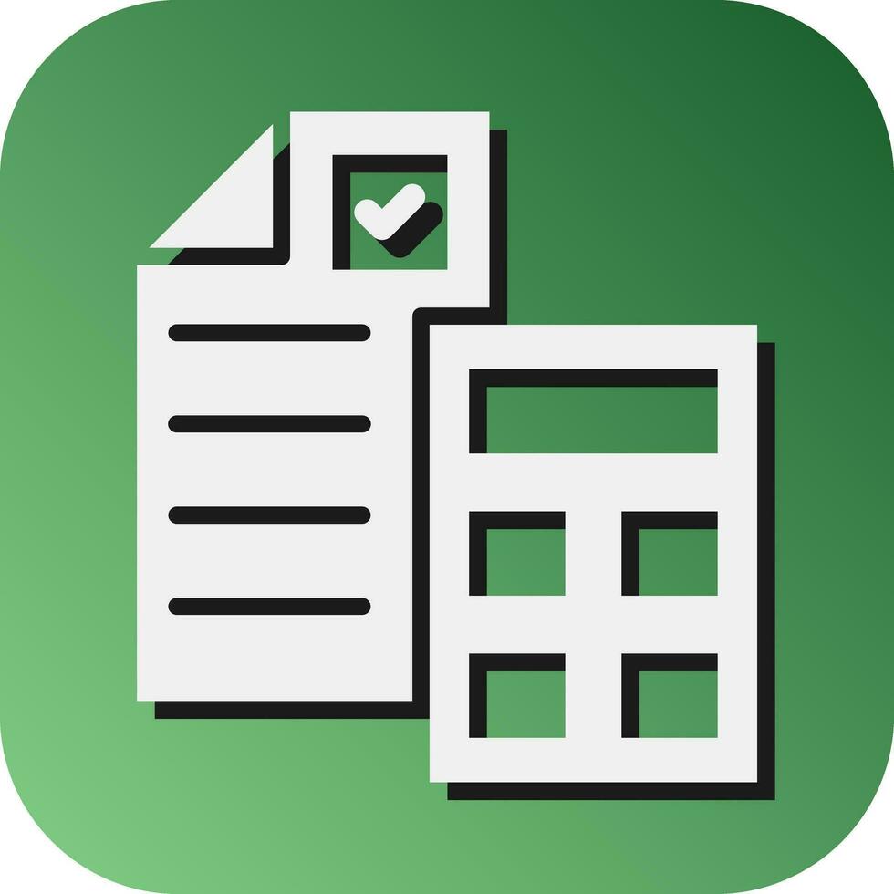 Accounting Vector Glyph Gradient Background Icon For Personal And Commercial Use.