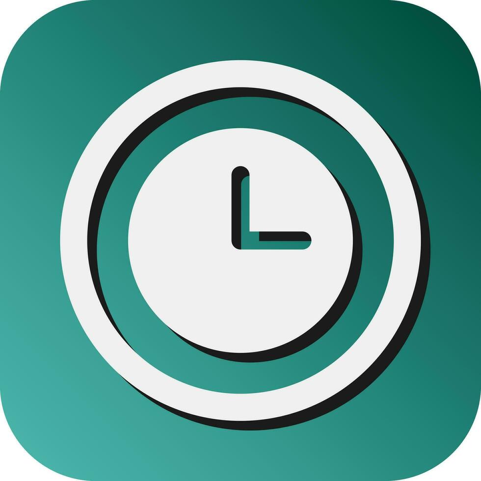 Timeout Vector Glyph Gradient Background Icon For Personal And Commercial Use.