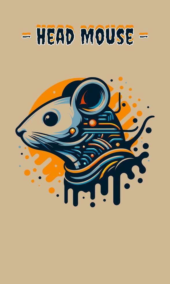 AI generated head parrot vector illustration mascot design