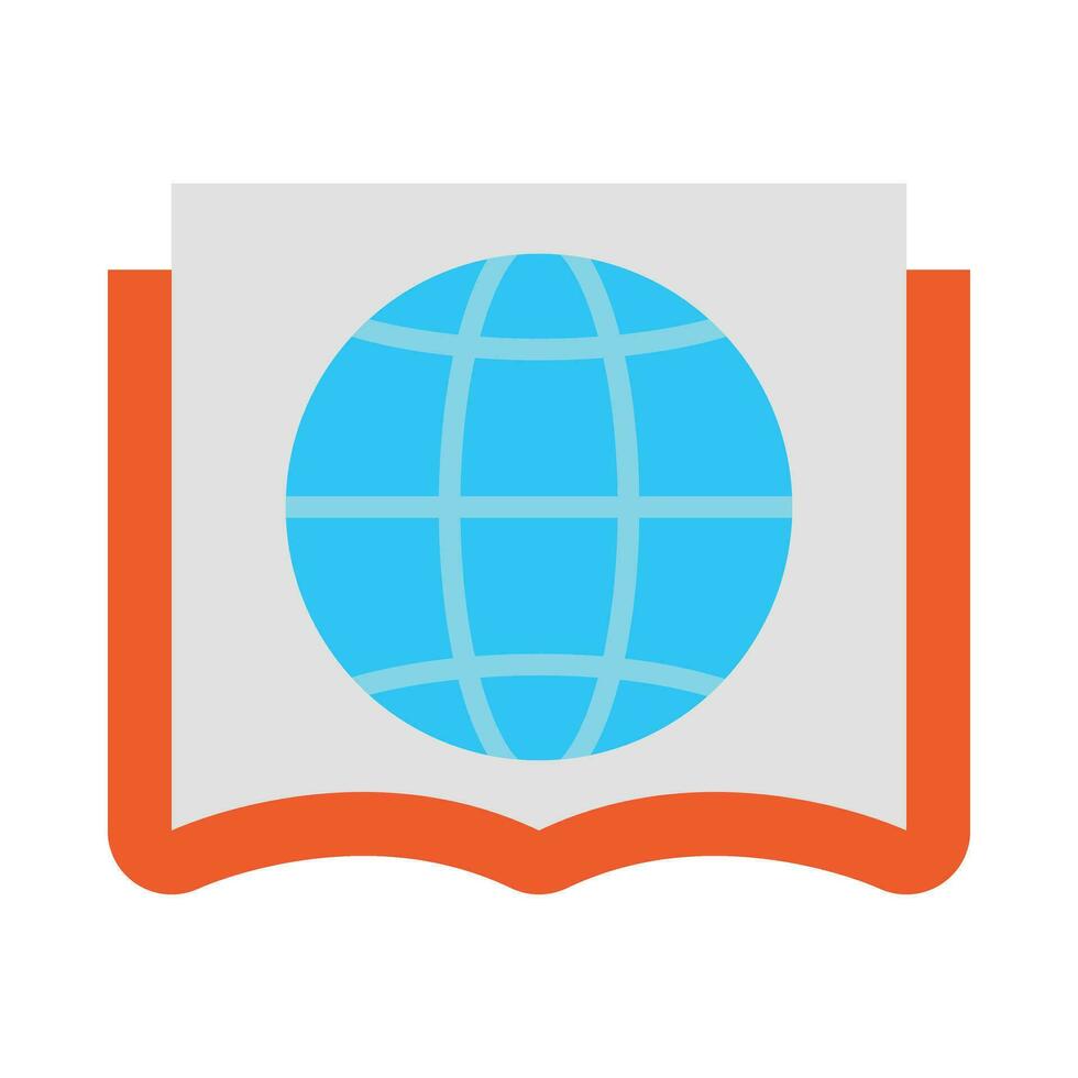 Global Education Vector Flat Icon For Personal And Commercial Use.