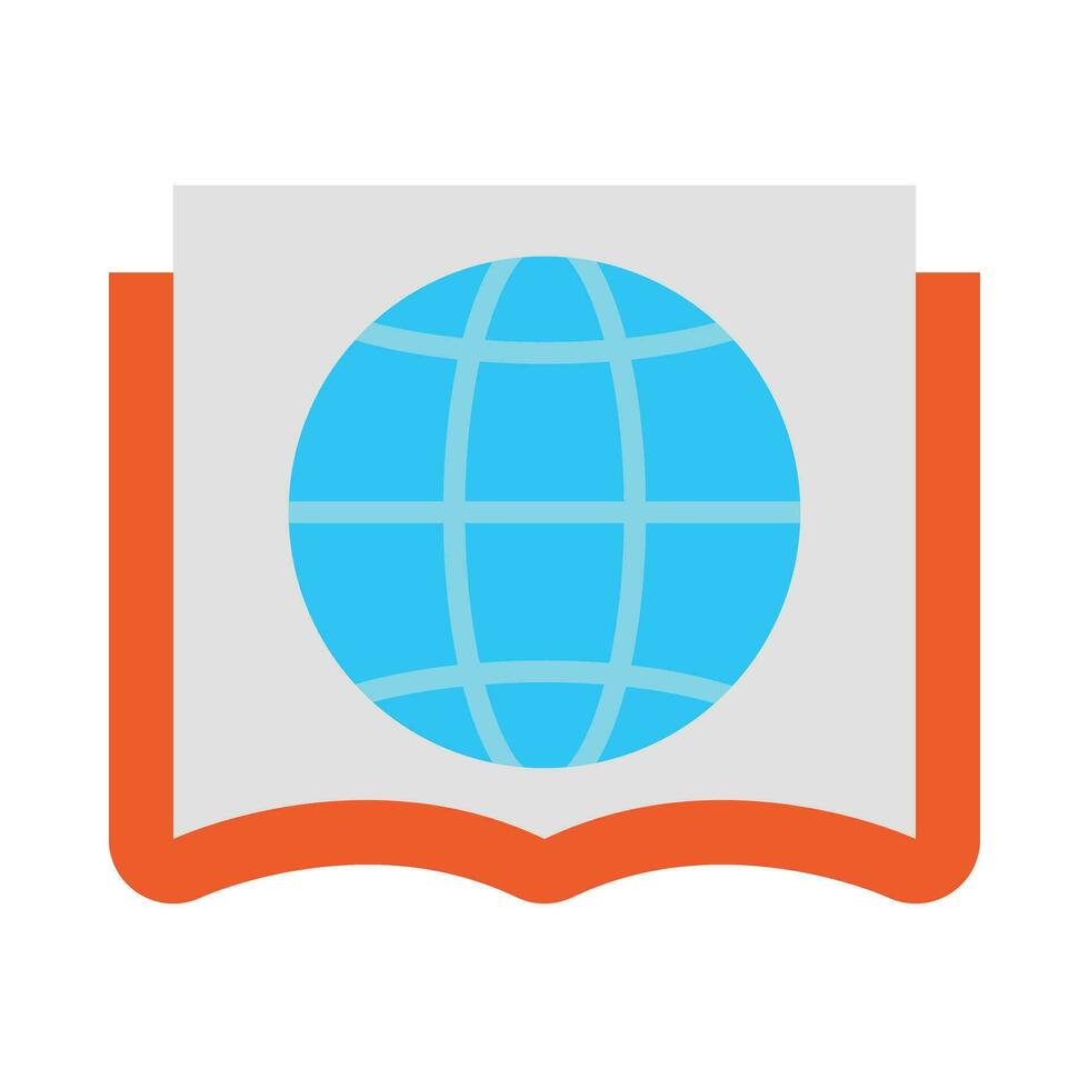 Global Education Vector Flat Icon For Personal And Commercial Use.