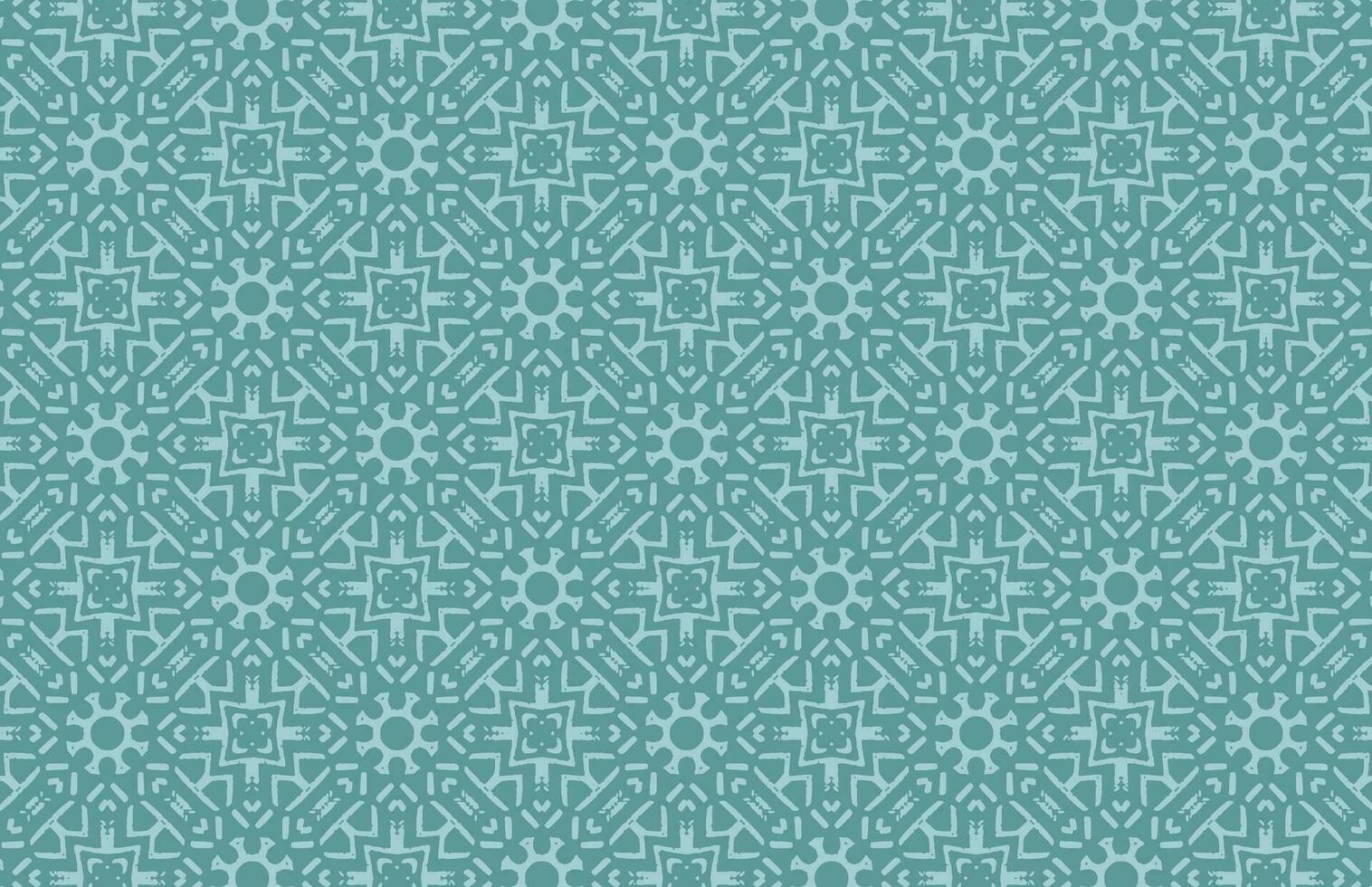 Blue grunge geometric fabric design pattern vector