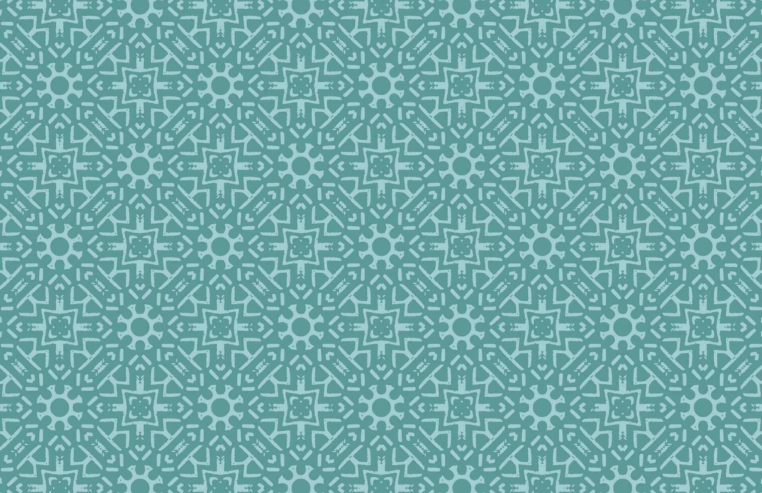 Blue grunge geometric fabric design pattern vector