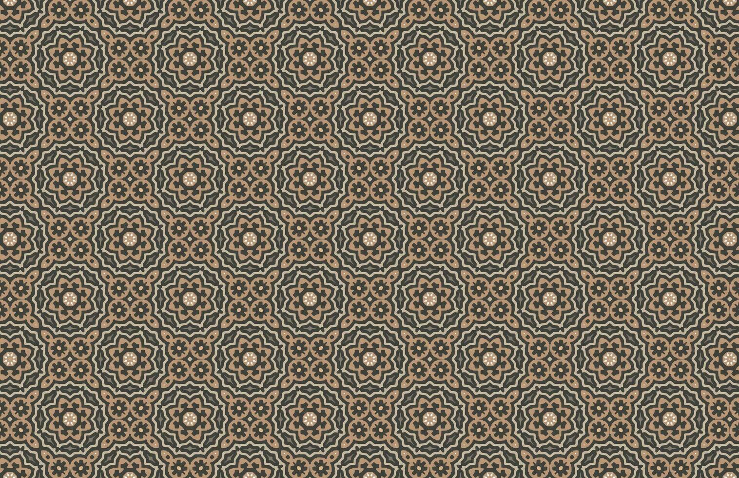 Moroccan colorful traditional fabric design pattern vector