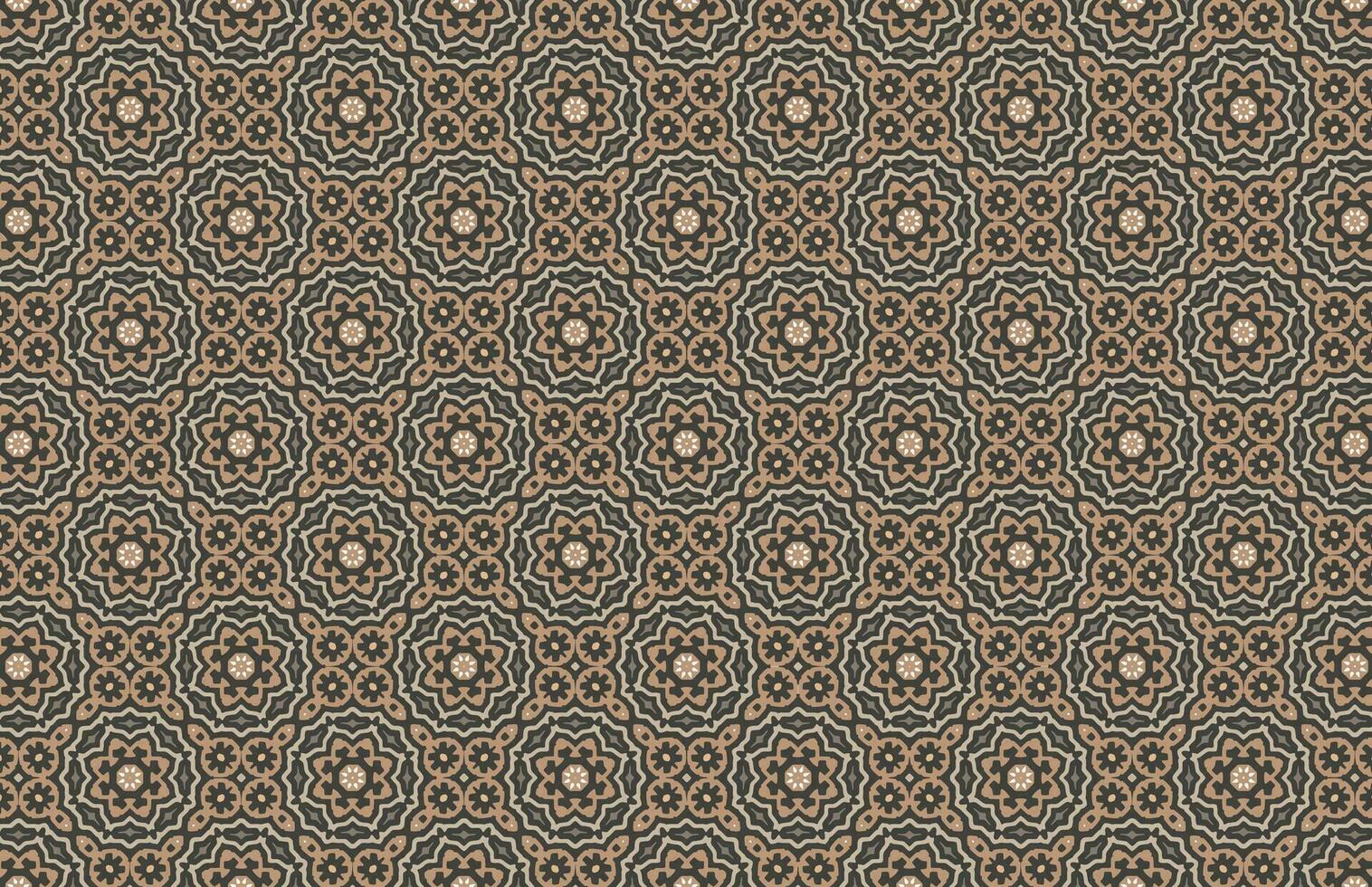 Moroccan colorful traditional fabric design pattern vector