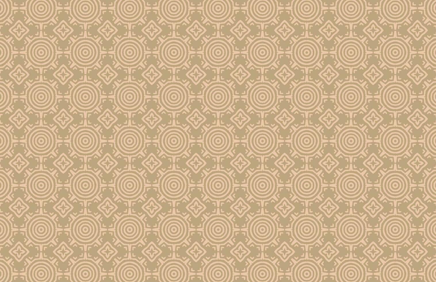 Grunge brown circle fabric design pattern vector