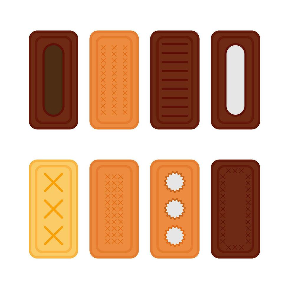 Biscuit Cookies Sweet Flat Illustration vector