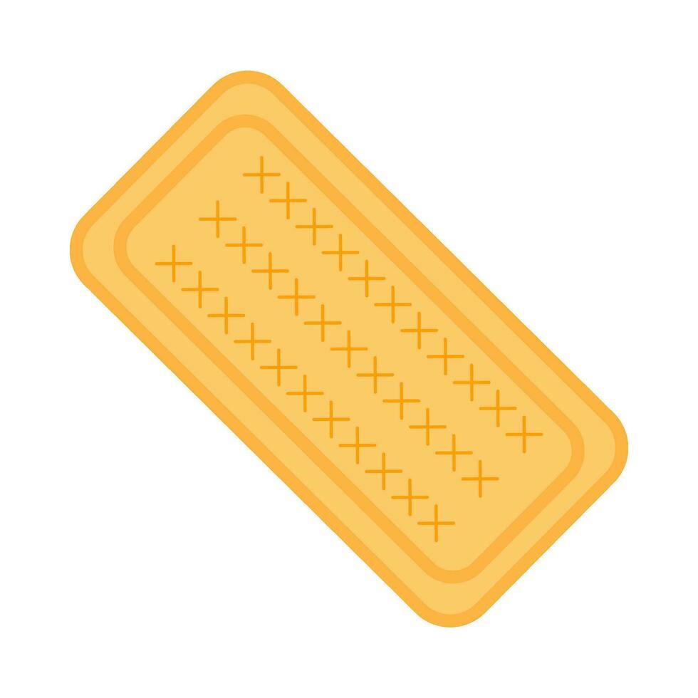Biscuit Cookies Sweet Flat Illustration vector