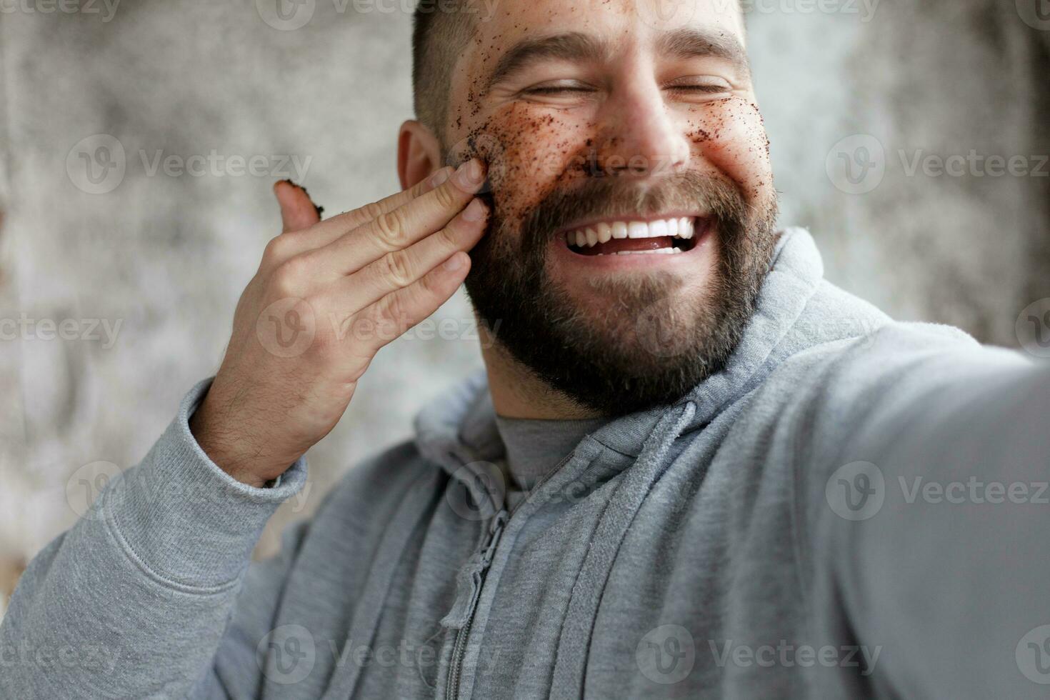 Photo of man with perfect skin