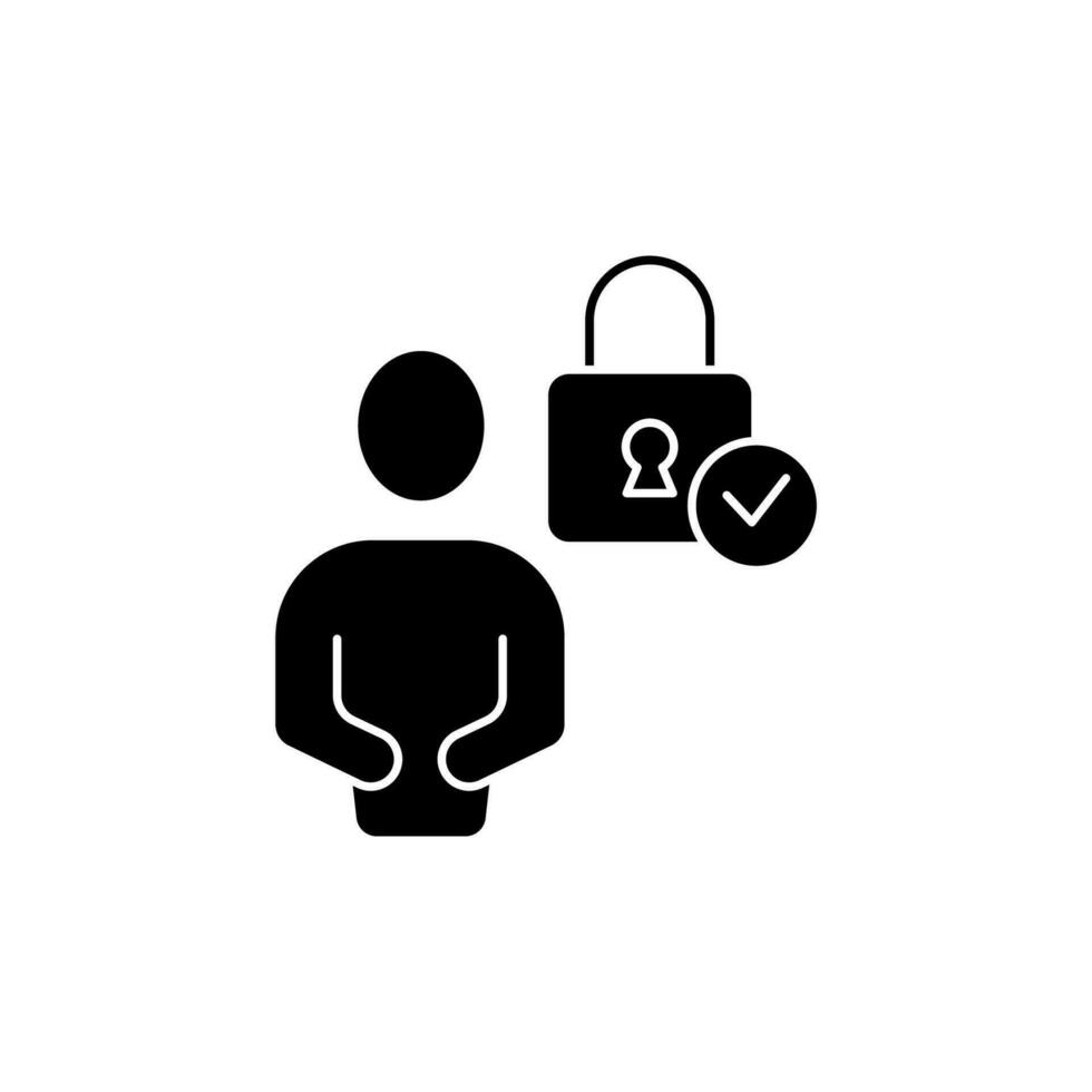 authentication concept line icon. Simple element illustration.authentication concept outline symbol design. vector