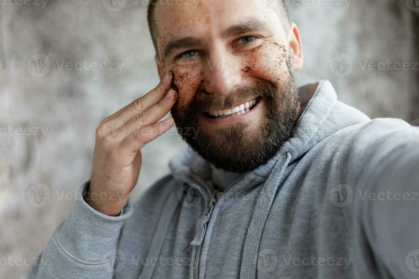Photo of man with perfect skin