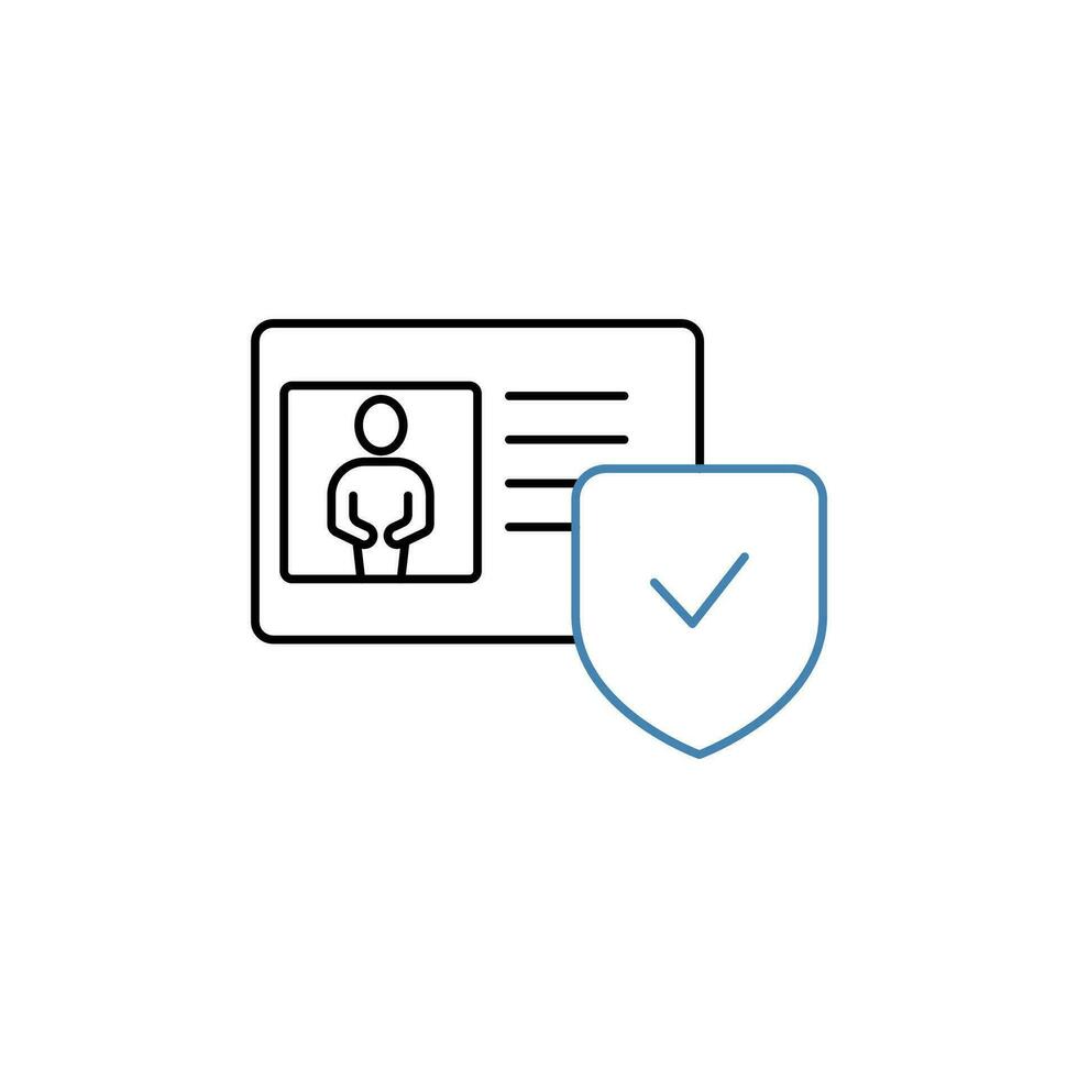 protection concept line icon. Simple element illustration.protection concept outline symbol design. vector