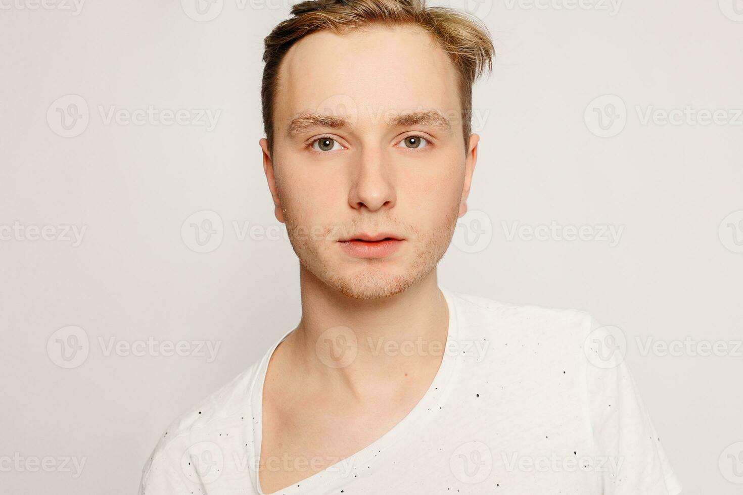 Portrait of young tender redhead teenage photo