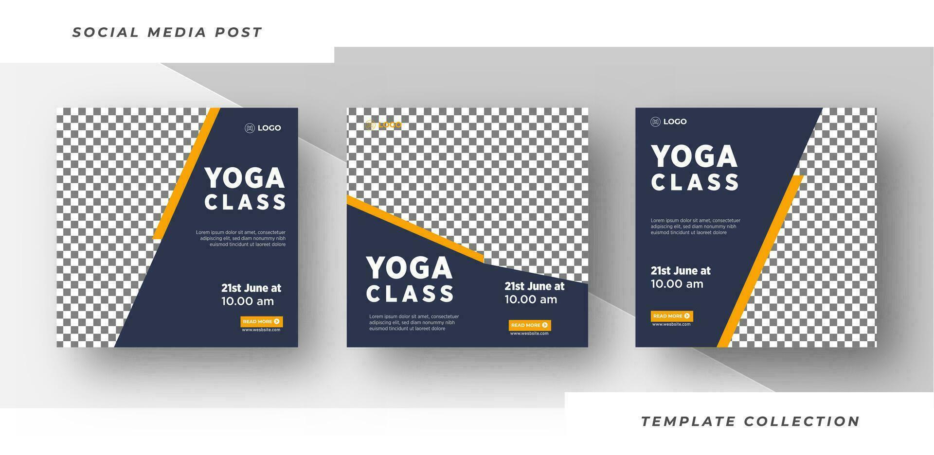 Modern Yoga class banner template for  Meditation social media post yoga day or yoga class promotion. Pro Vector