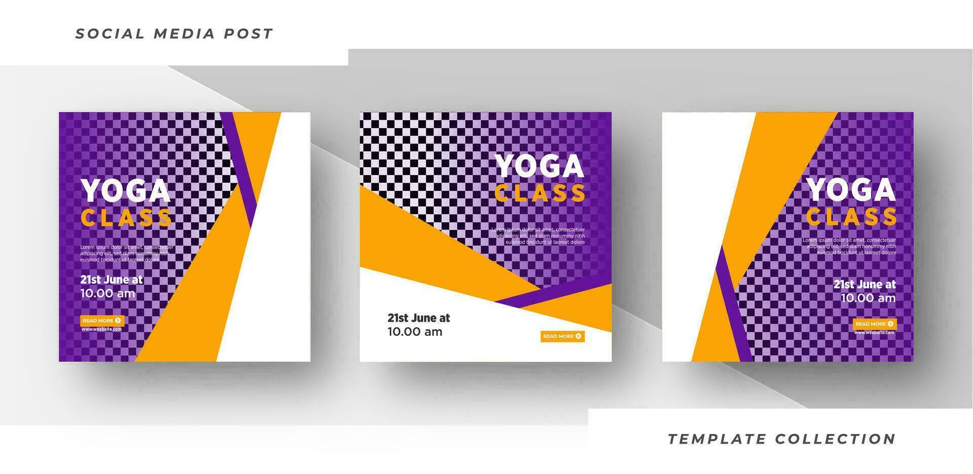 Modern Yoga class banner template for  Meditation social media post yoga day or yoga class promotion. Pro Vector