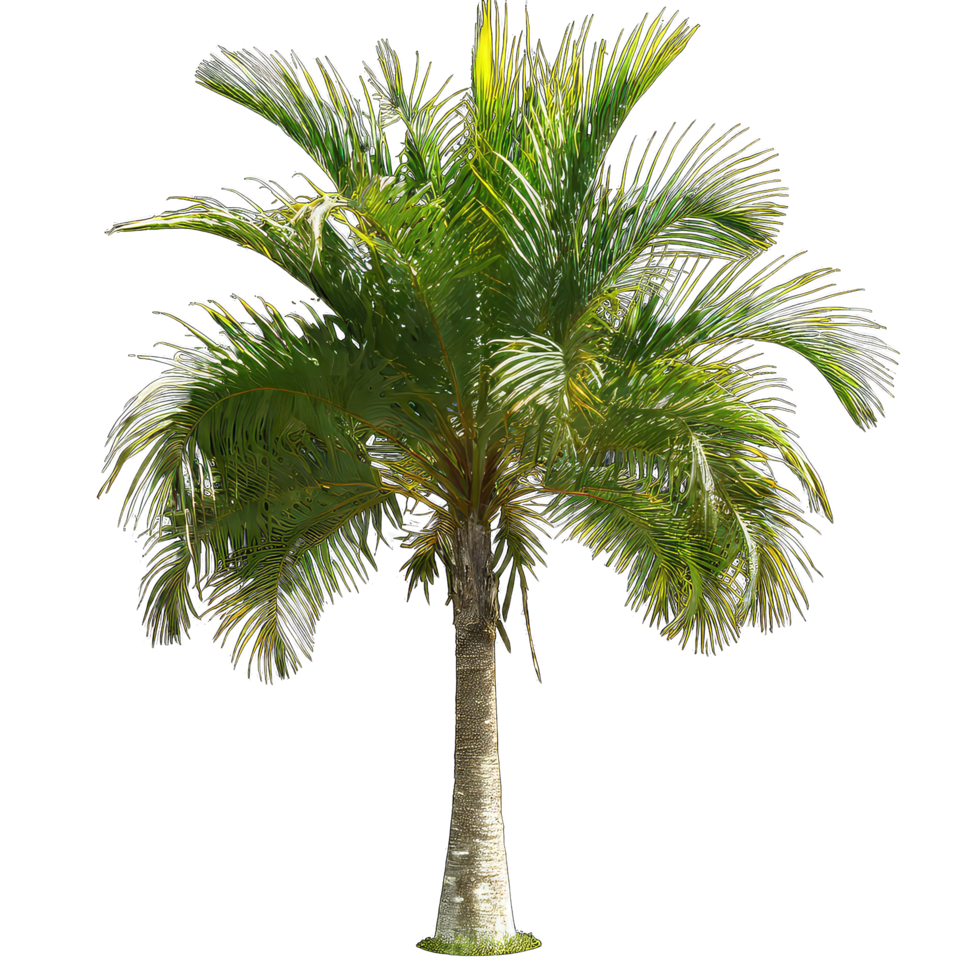 AI generated Palm tree isolated on transparent background png