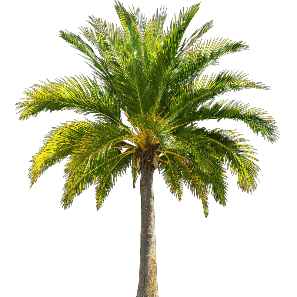 AI generated Palm tree isolated on transparent background png