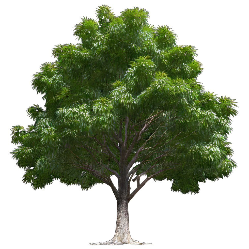 ai generato americano Castagna albero isolato su trasparente sfondo png