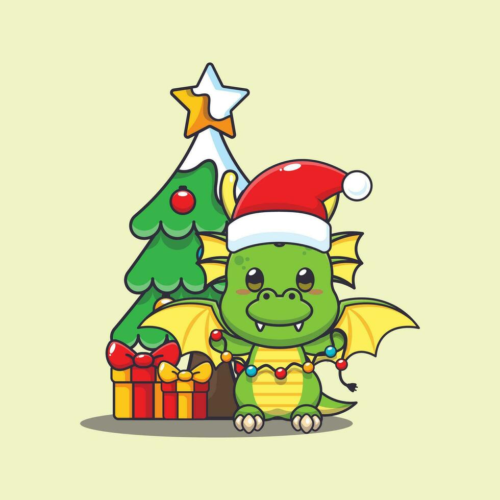 linda continuar con navidad lámpara. linda Navidad dibujos animados personaje ilustración. vector
