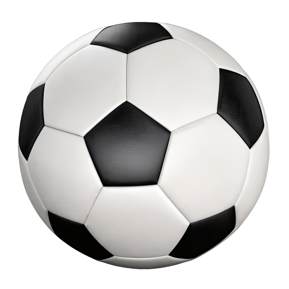 AI generated soccer ball on transparent background png