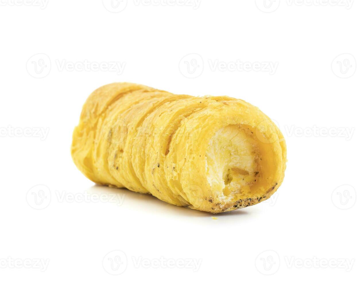 Indian Sweet Dish Puff Roll with Cream photo