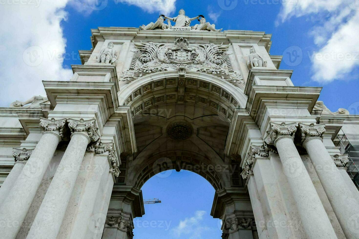 the arch of the fairs in lisbon photo