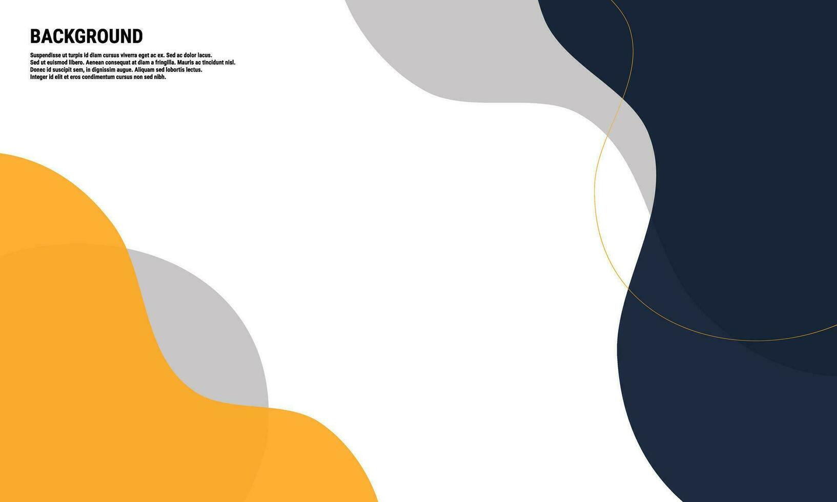 abstract business background design with yellow blue and gray curves. Eps10 vector