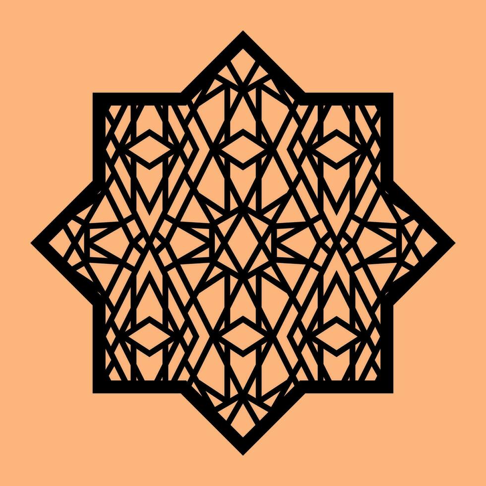 Simple Vector Pattern for CNC Laser Cutting, Decoration, and Ornament