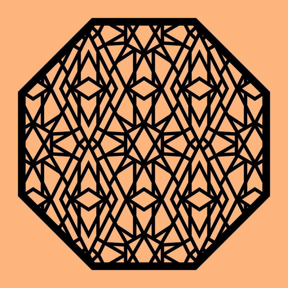 Simple Vector Pattern for CNC Laser Cutting, Decoration, and Ornament