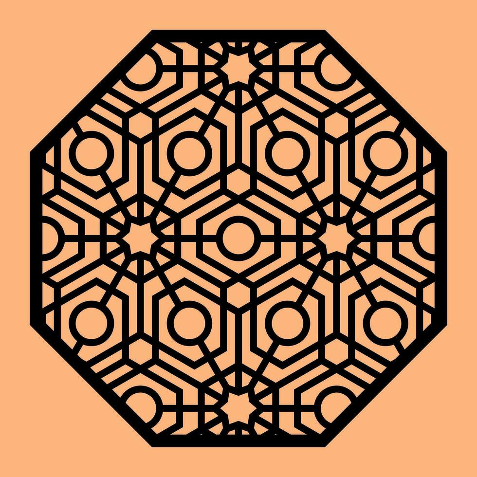 Simple Vector Pattern for CNC Laser Cutting, Decoration, and Ornament