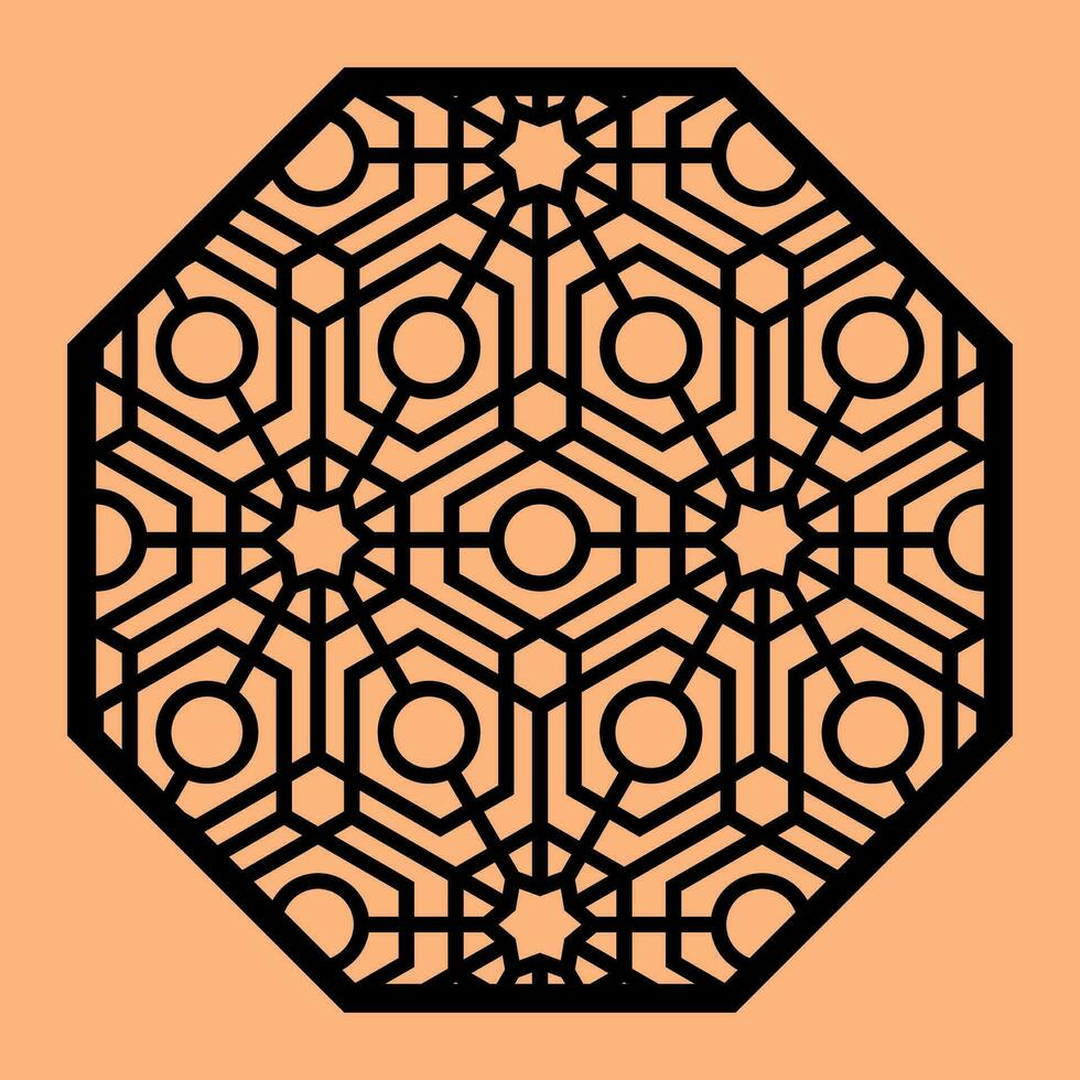 Simple Vector Pattern for CNC Laser Cutting, Decoration, and Ornament