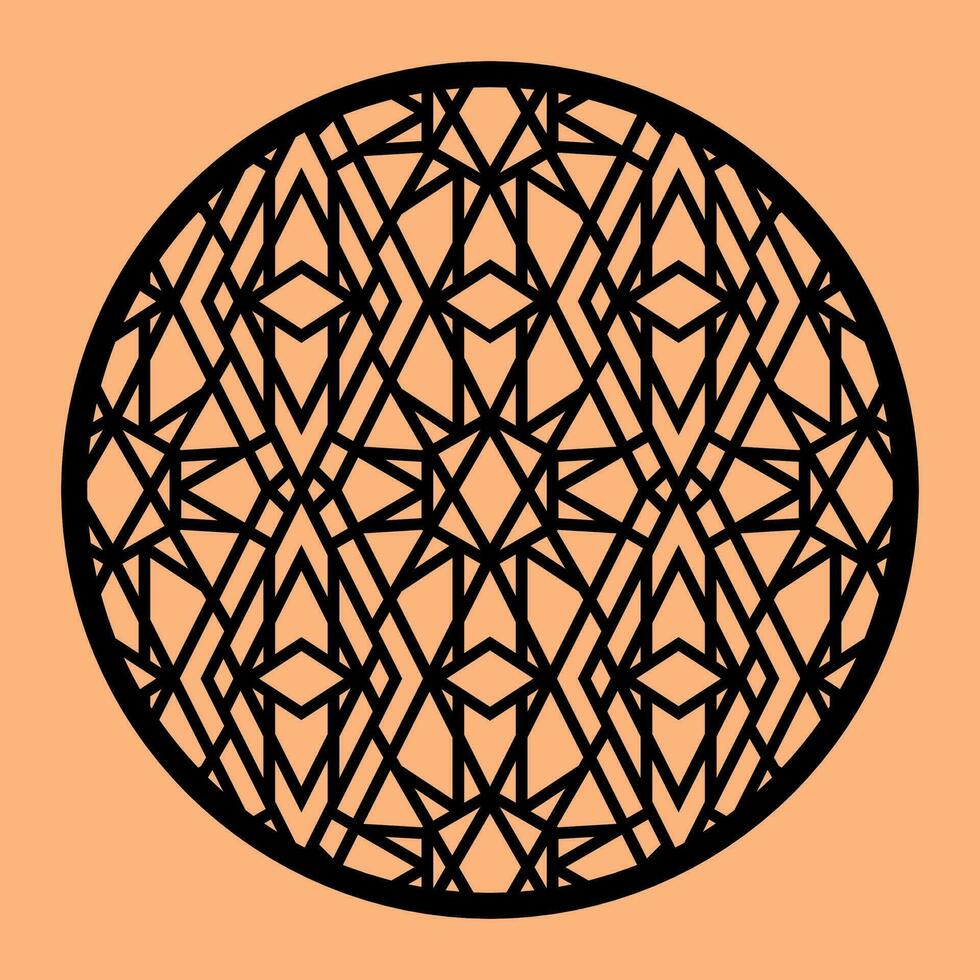 Simple Vector Pattern for CNC Laser Cutting, Decoration, and Ornament