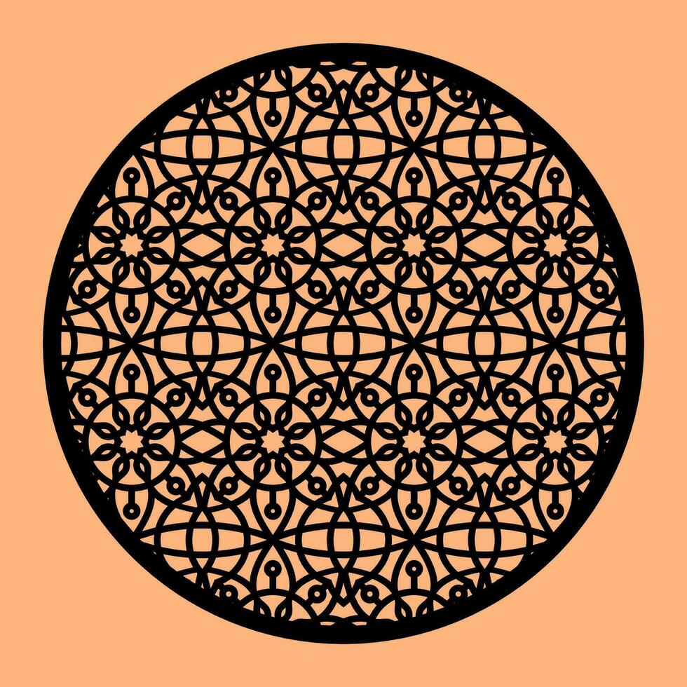 Simple Vector Pattern for CNC Laser Cutting, Decoration, and Ornament