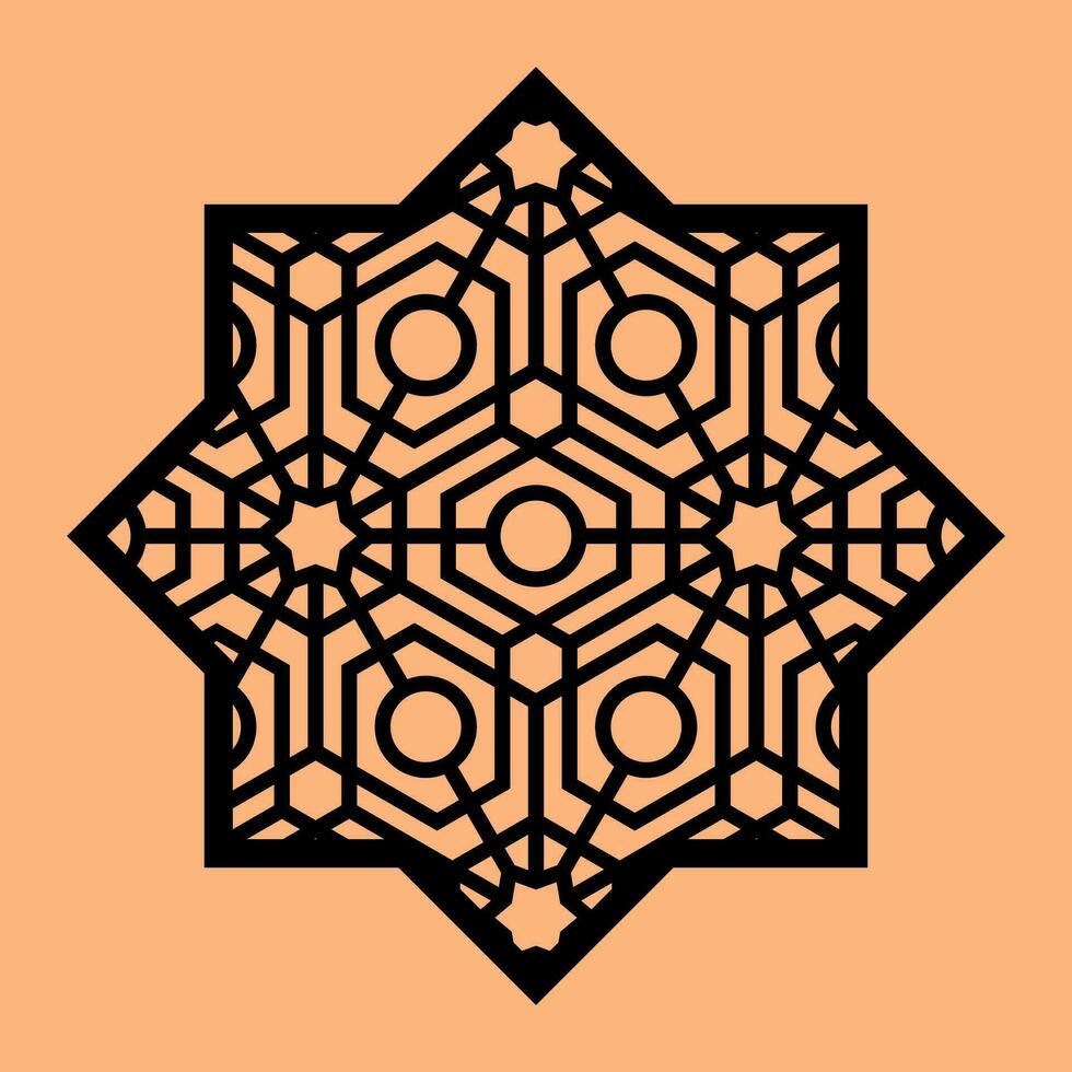 Simple Vector Pattern for CNC Laser Cutting, Decoration, and Ornament