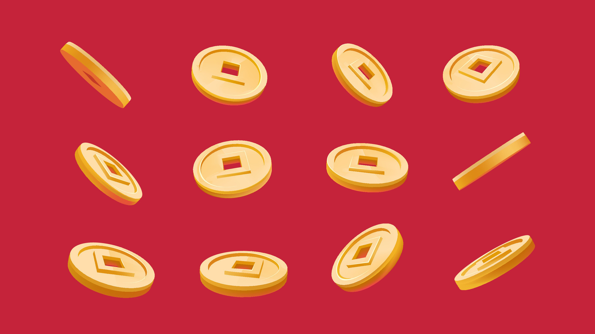 Vector hand painted gold coin collection 35227339 Vector Art at Vecteezy