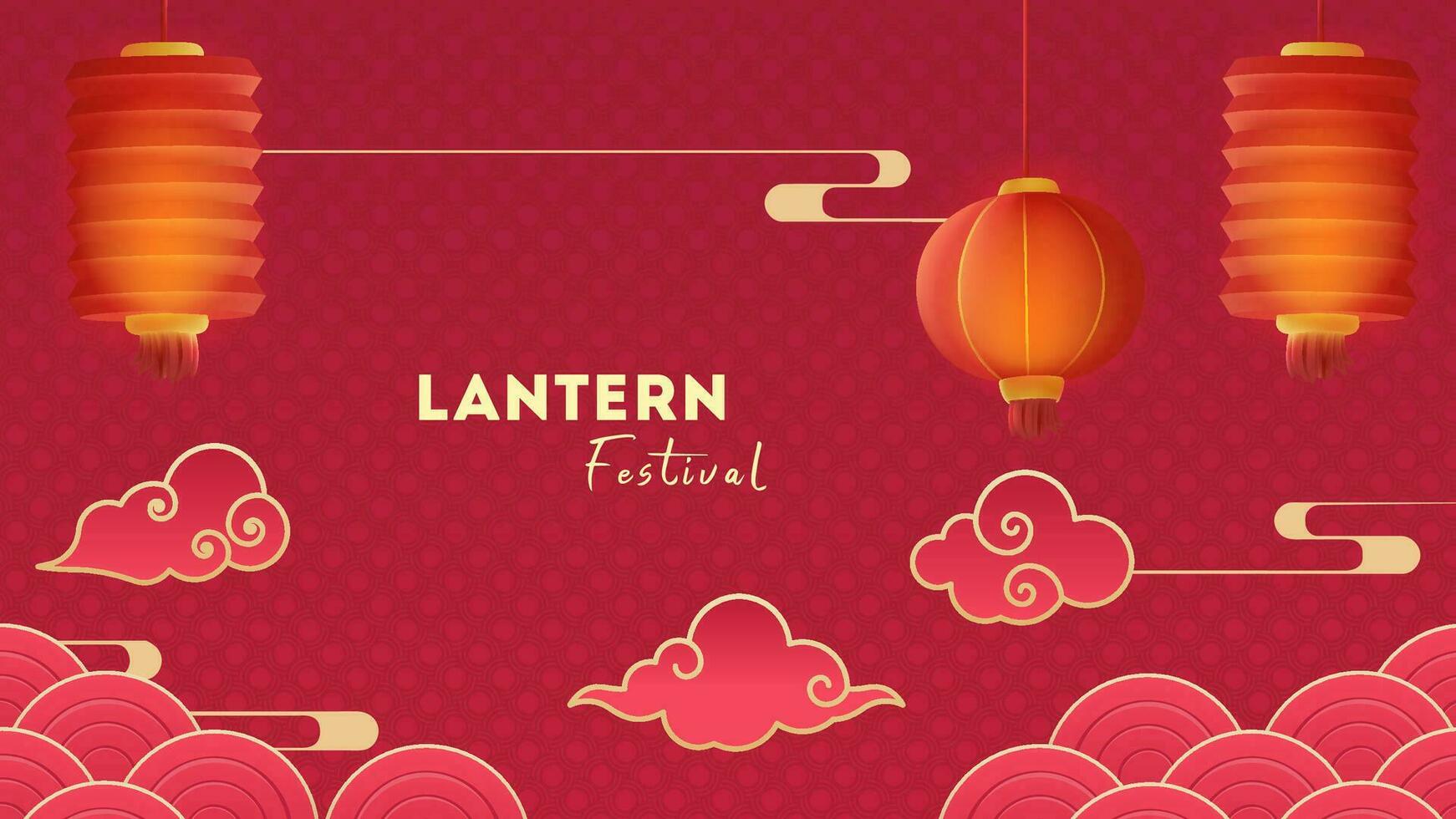 linterna festival antecedentes diseño linternas vector