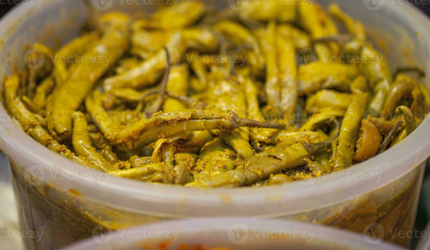 Indian Spicy Green Chilli Pickle photo