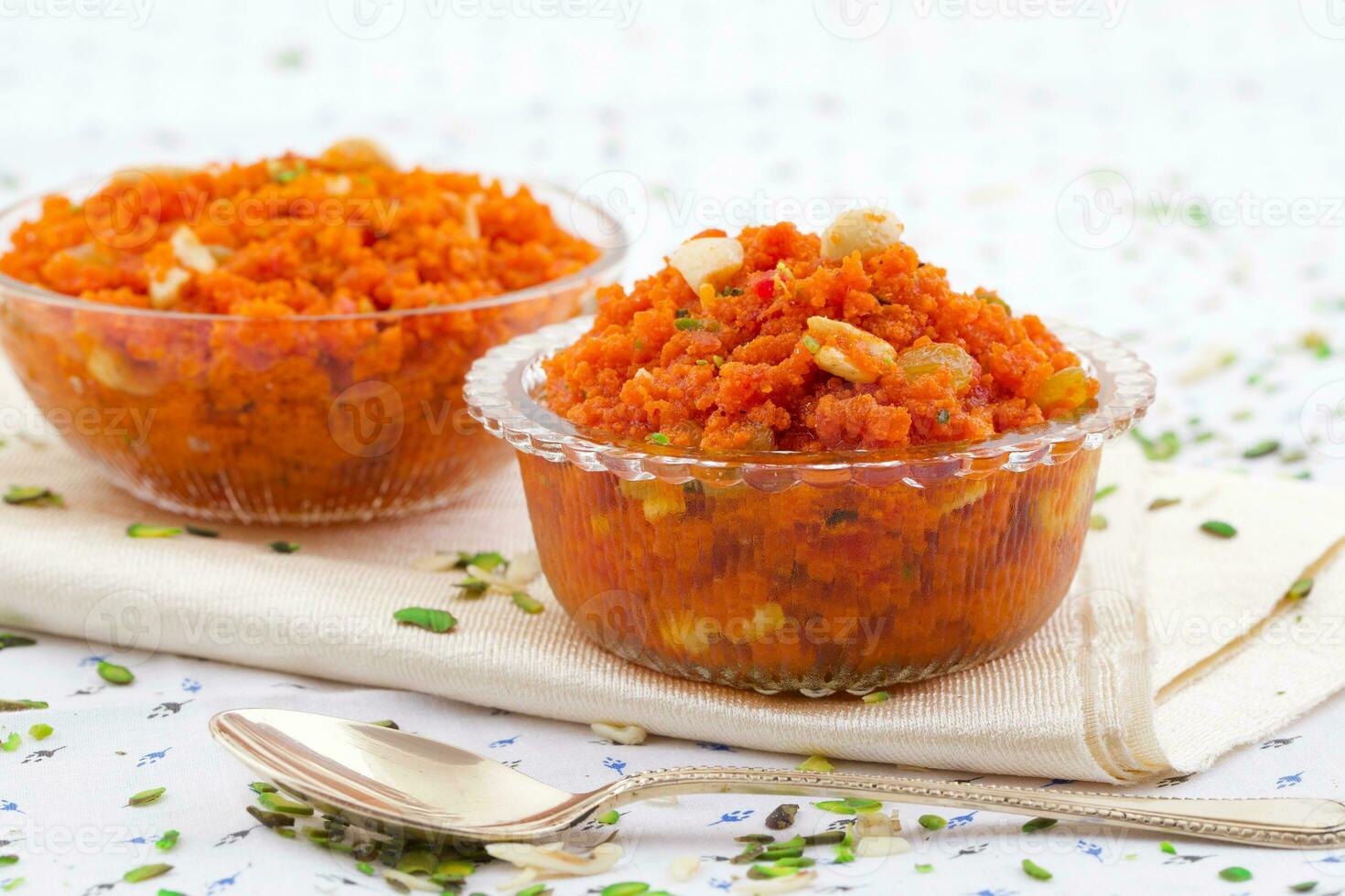 Indian Popular Sweet Food Carrot Halwa photo