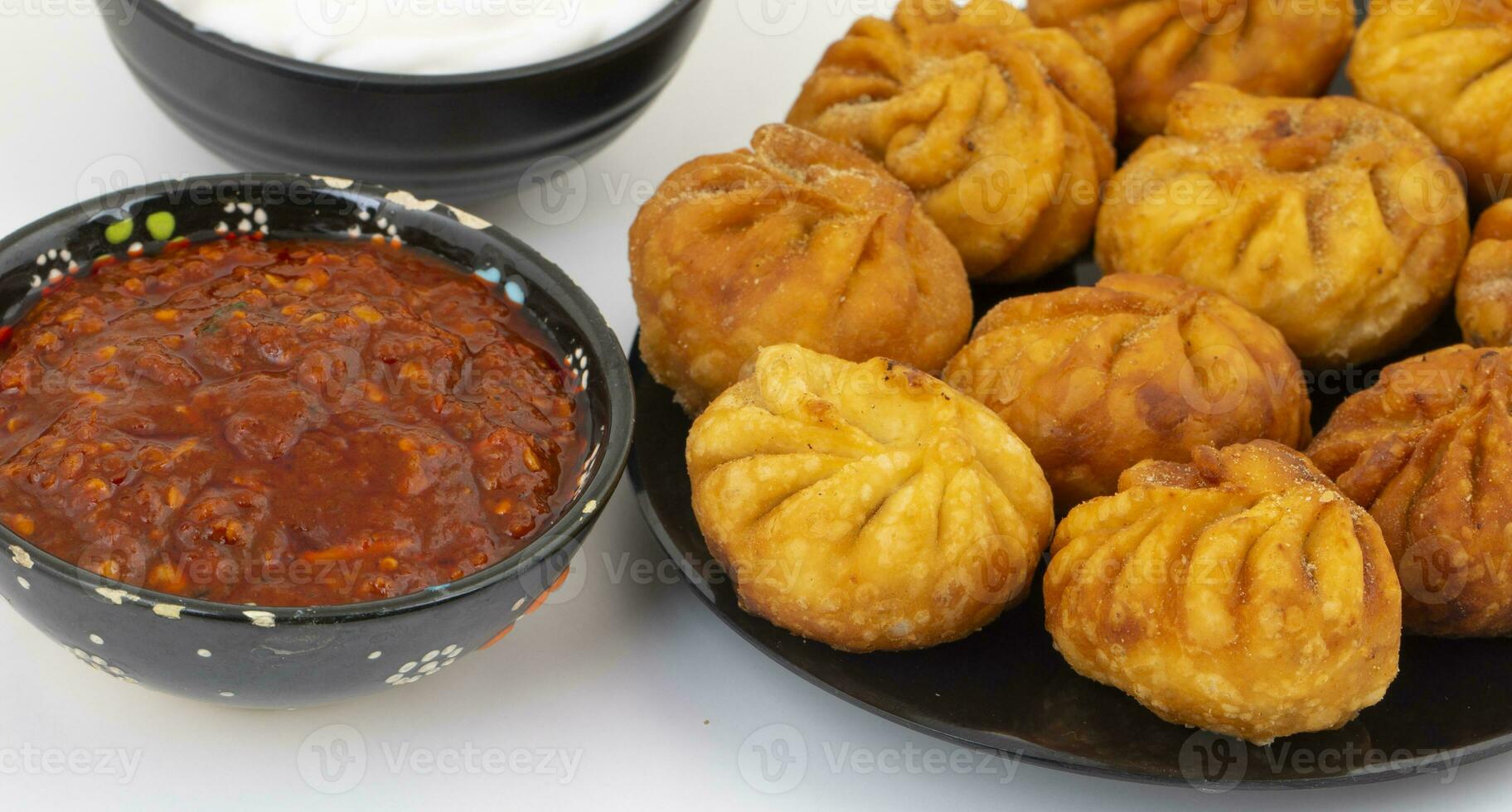 Fried Momos is a Traditional Dumpling Food From Nepal photo