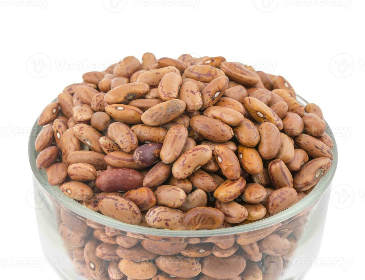 Red Kidney Beans on White Background photo