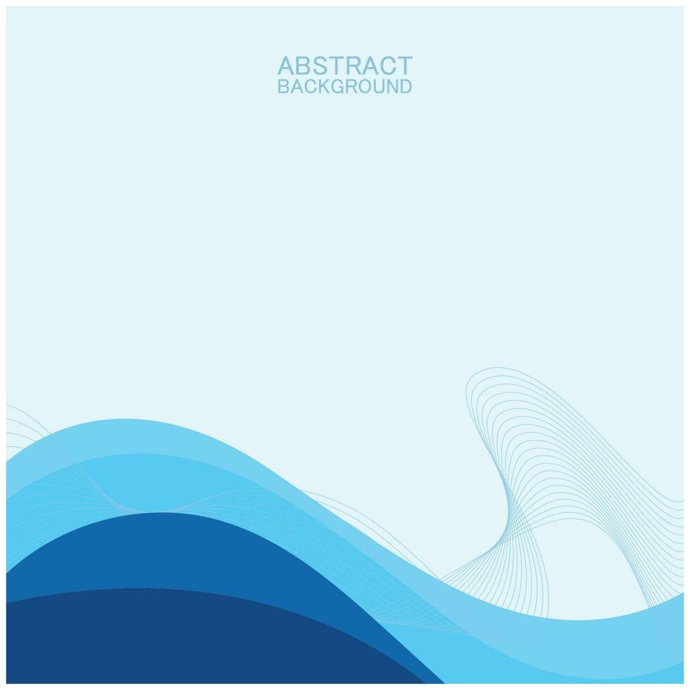 Abstract beach wave background design with blue vector combination, concept design for book cover, wallpaper, swimming pool, marine, lake