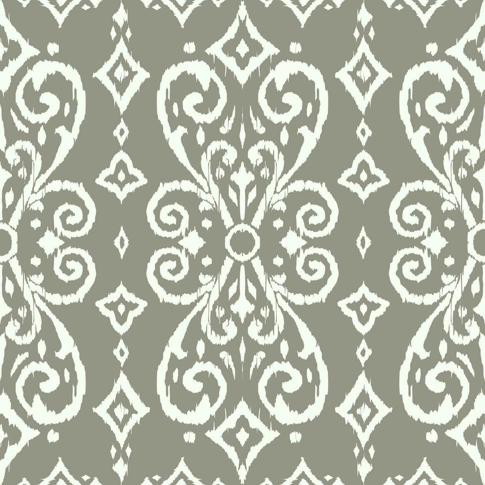 Floral vintage seamless pattern for retro wallpapers. Enchanted Vintage Flowers. Arts and Crafts movement inspired. Design for wrapping paper, wallpaper, fabrics and fashion clothes. Ikat pattern. vector