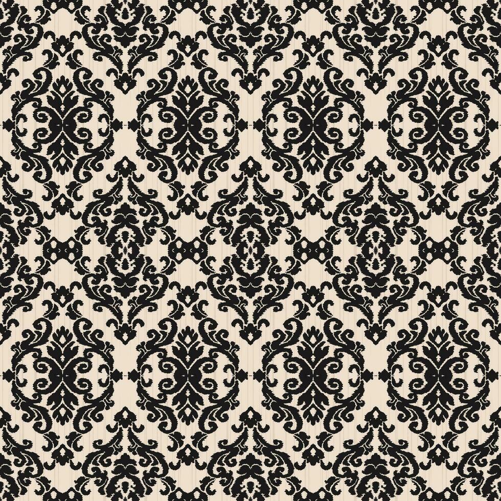 Floral vintage seamless pattern for retro wallpapers. Enchanted Vintage Flowers. Arts and Crafts movement inspired. Design for wrapping paper, wallpaper, fabrics and fashion clothes. Ikat pattern. vector
